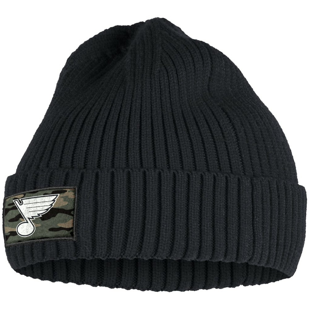 St. Louis Blues adidas Military Appreciation Cuffed Knit Hat Black