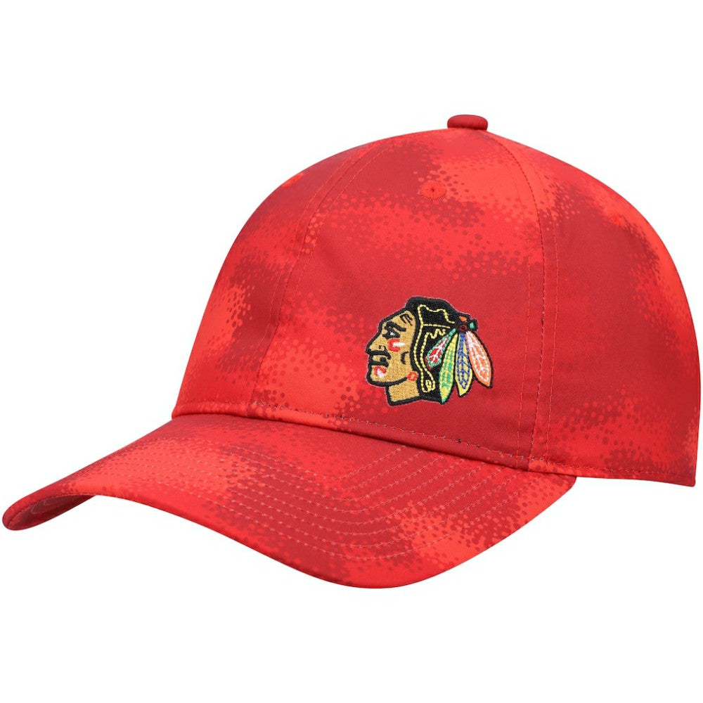 Chicago Blackhawks adidas Women's Camo Slouch Adjustable Hat Red