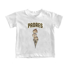 San Diego Padres Tiny Turnip Youth Triple Scoop T-Shirt - White