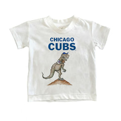 Chicago Cubs Tiny Turnip Youth TT Rex T-Shirt - White