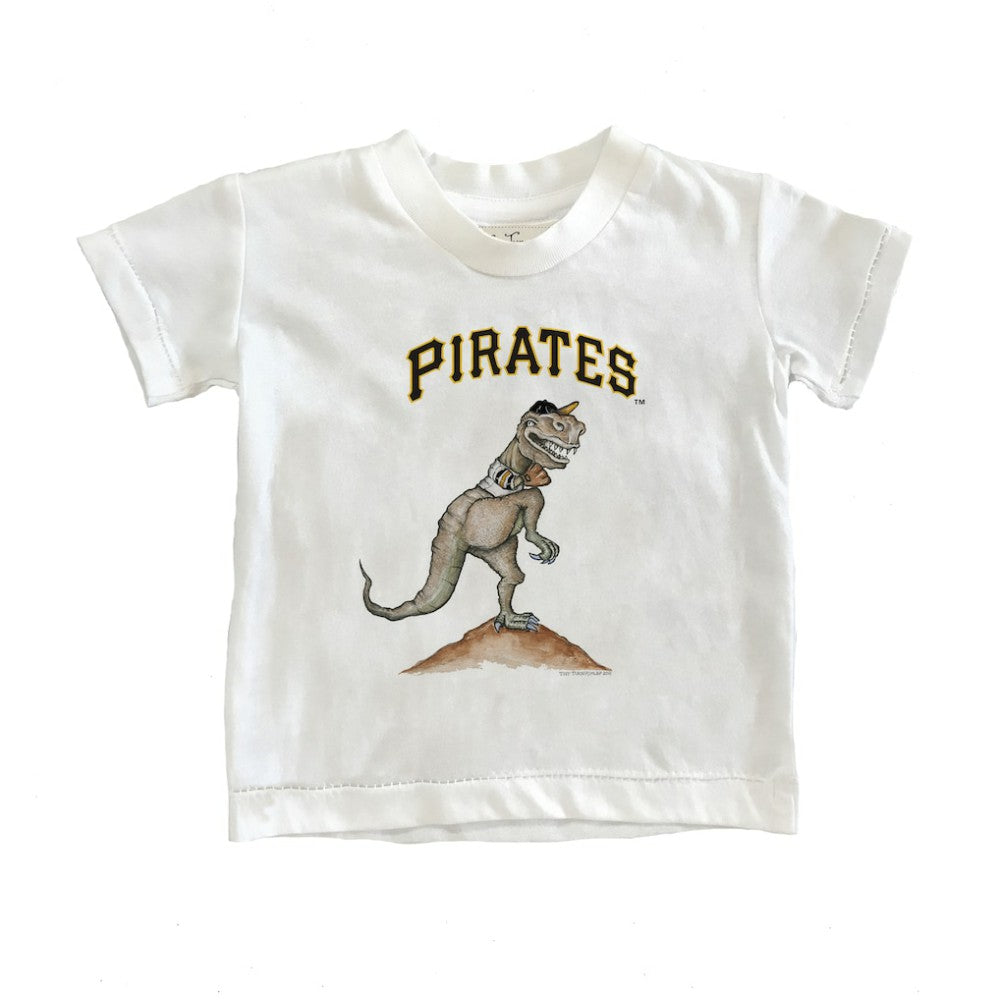 Pittsburgh Pirates Tiny Turnip Youth TT Rex T-Shirt - White