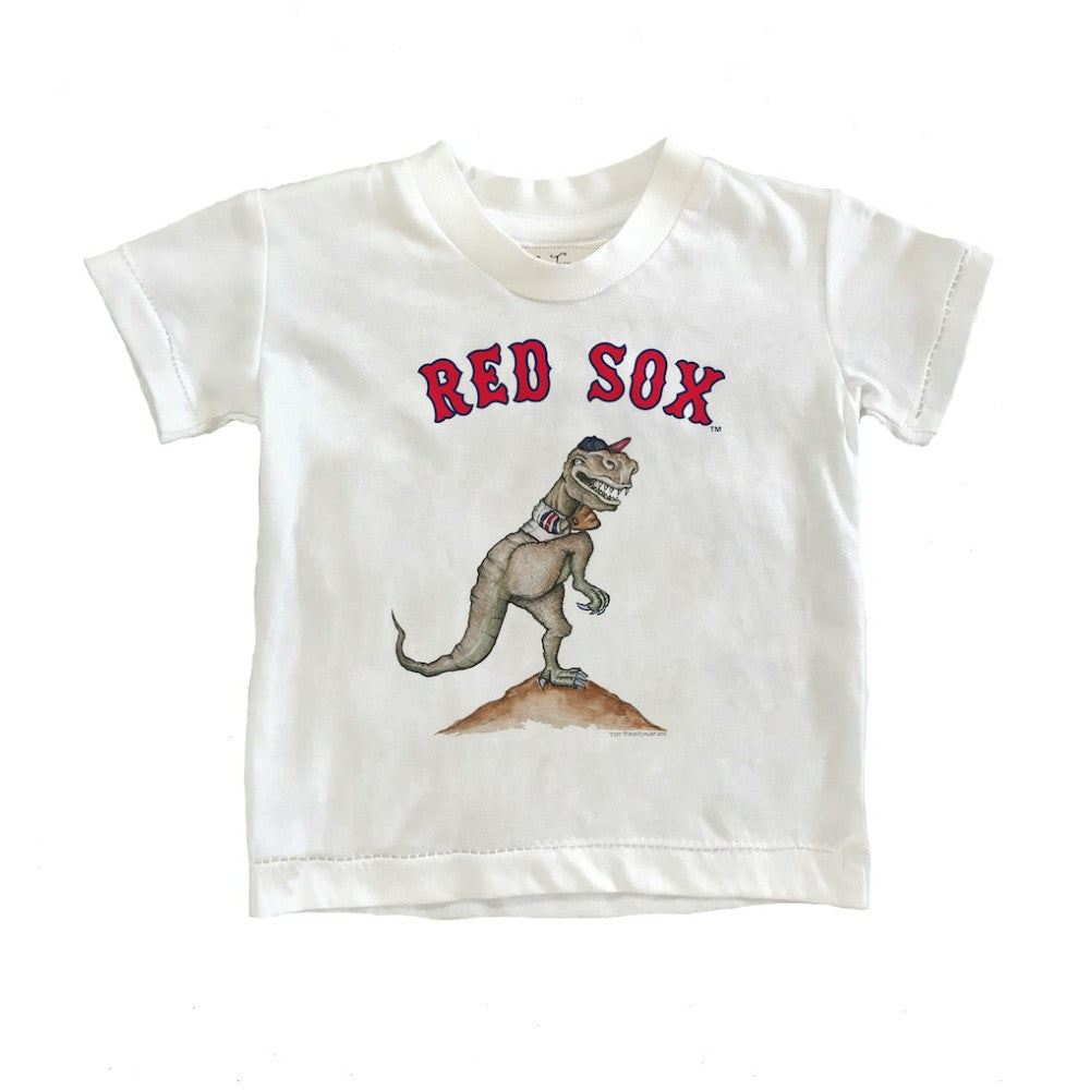 Boston Red Sox Tiny Turnip Youth TT Rex T-Shirt - White