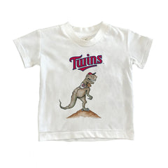 Minnesota Twins Tiny Turnip Youth TT Rex T-Shirt - White