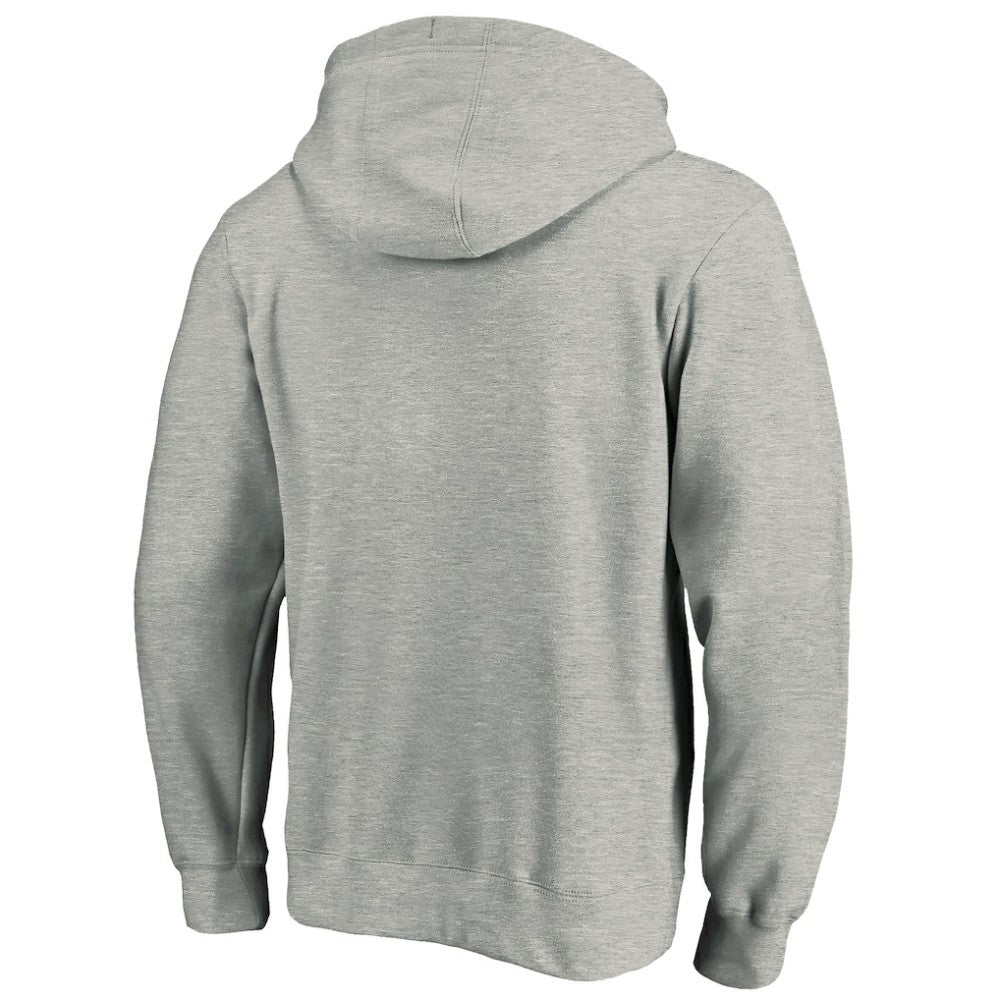 Toronto Maple Leafs Primary Team Logo Fleece Fitted Pullover Hoodie Heather Gray