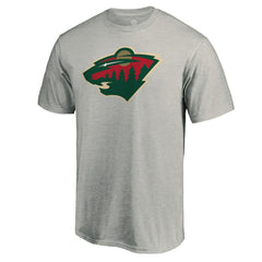 Minnesota Wild Primary Logo T-Shirt Heather Gray