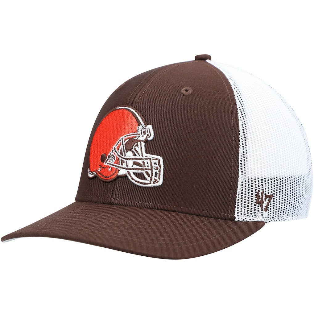 Cleveland Browns '47 Trucker Snapback Hat - Brown/White sale