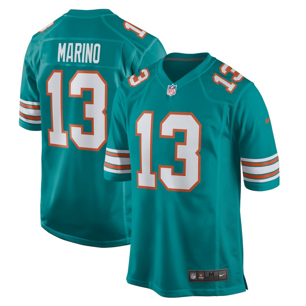 Dan Marino Miami Dolphins Retired Player Jersey - Aqua | Nike on sale