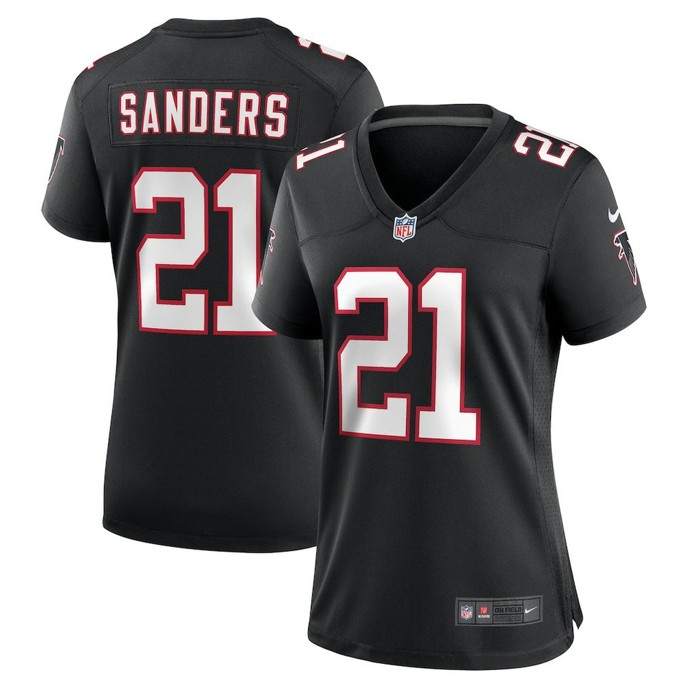 Deion Sanders Atlanta Falcons Women's Alternate Retired Player Game Jersey - Black | Nike for sale