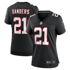 Deion Sanders Atlanta Falcons Women's Alternate Retired Player Game Jersey - Black | Nike for sale