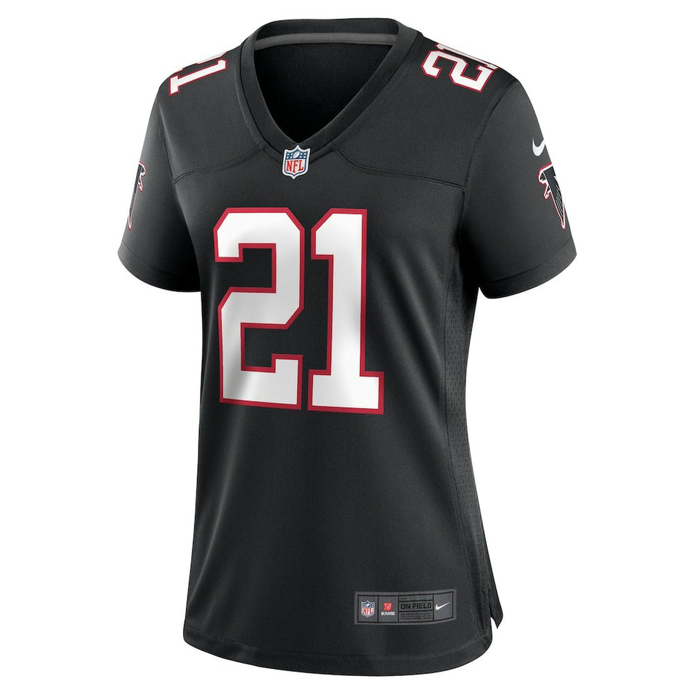 Deion Sanders Atlanta Falcons Women's Alternate Retired Player Game Jersey - Black | Nike for sale