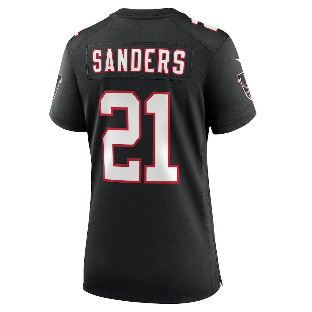 Deion Sanders Atlanta Falcons Women's Alternate Retired Player Game Jersey - Black | Nike for sale