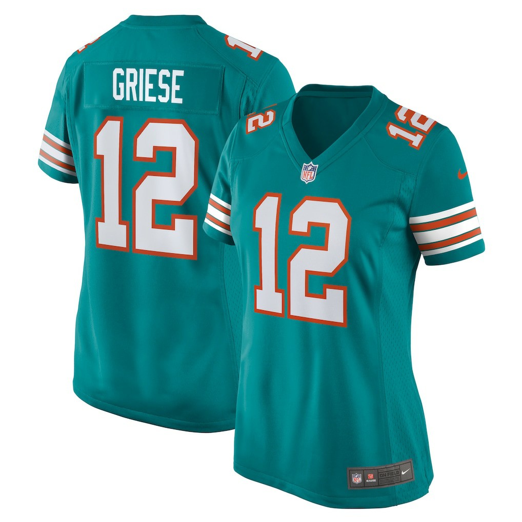 Bob Griese Miami Dolphins Women's Retired Player Jersey - Aqua | Nike sale