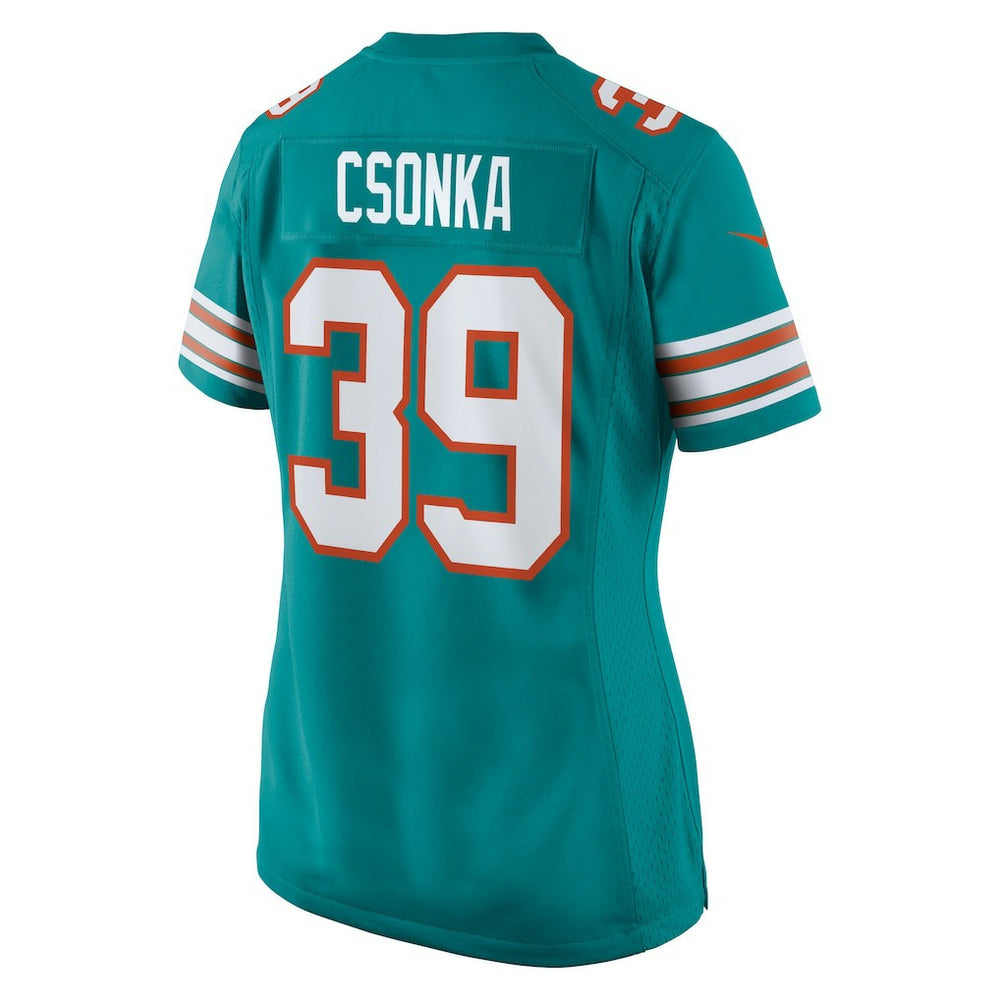 Larry Csonka Miami Dolphins Women's Retired Player Jersey - Aqua | Nike cheap