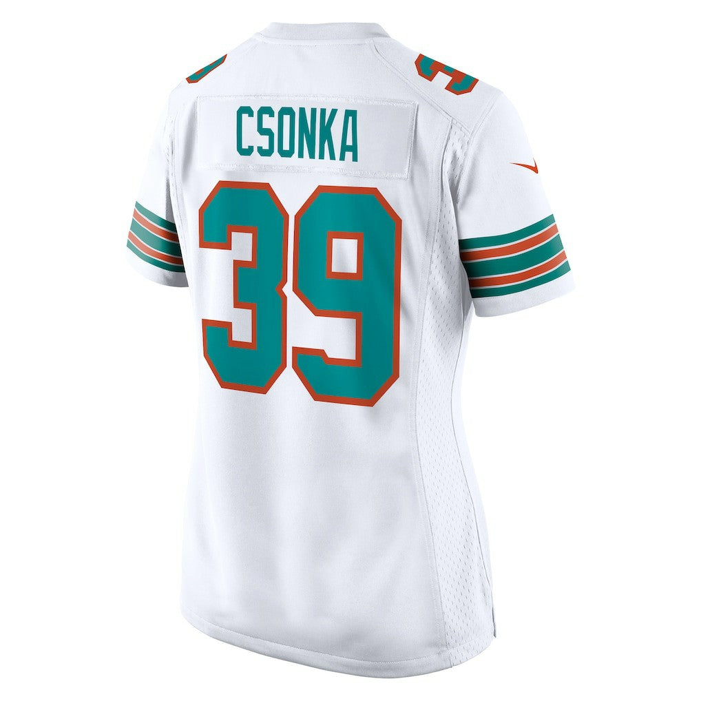 Larry Csonka Miami Dolphins Women's Retired Player Jersey - White | Nike for sale