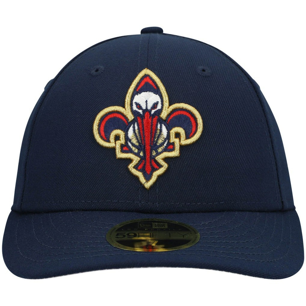 New Orleans Pelicans Team Logo Low Profile 59FIFTY Fitted Hat - Navy | New Era online
