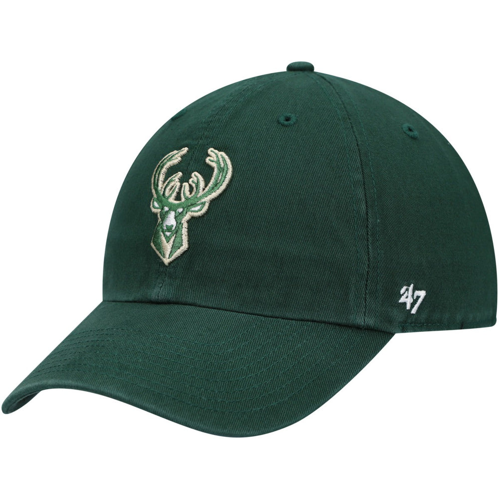Milwaukee Bucks '47 Core Logo Clean Up Adjustable Hat - Hunter Green | 47 brand online