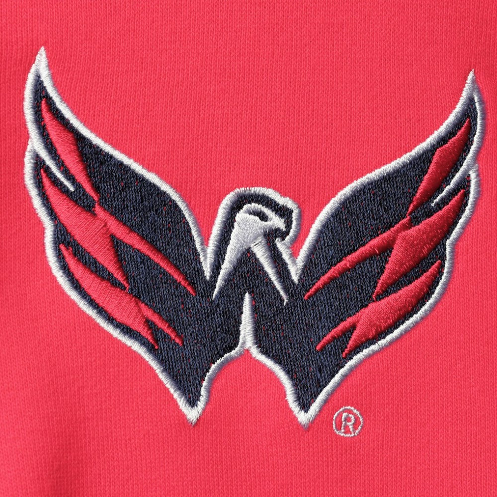 Washington Capitals Starter Playoffs Color Block Full-Zip Hoodie Red/Navy