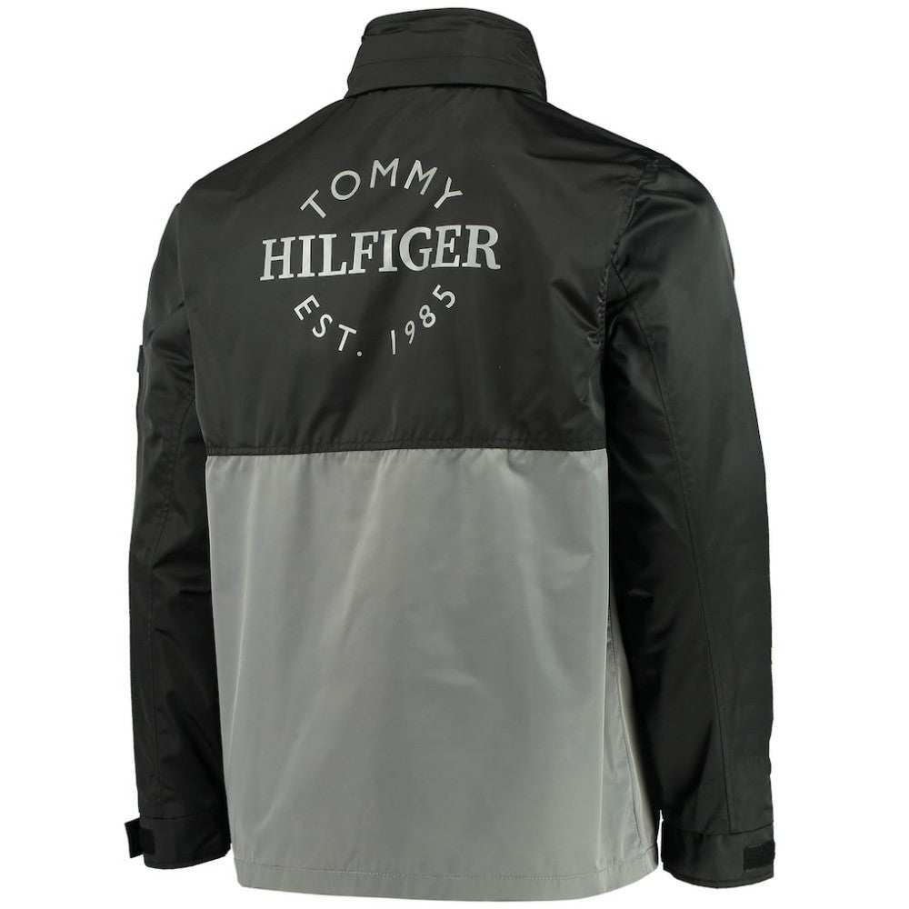 Philadelphia Flyers Tommy Hilfiger Anorak Quarter-Zip Hoodie Jacket Black/Gray
