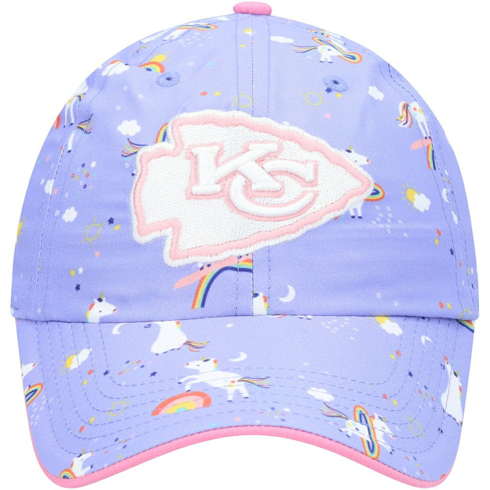 Kansas City Chiefs '47 Girls Preschool Unicorn Clean Up Adjustable Hat - Purple for sale