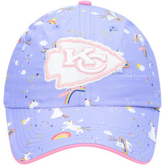 Kansas City Chiefs '47 Girls Preschool Unicorn Clean Up Adjustable Hat - Purple for sale