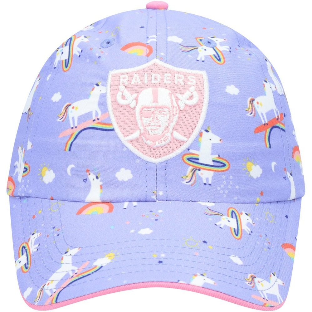 Las Vegas Raiders '47 Girls Preschool Unicorn Clean Up Adjustable Hat - Purple online