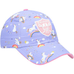 Las Vegas Raiders '47 Girls Preschool Unicorn Clean Up Adjustable Hat - Purple online