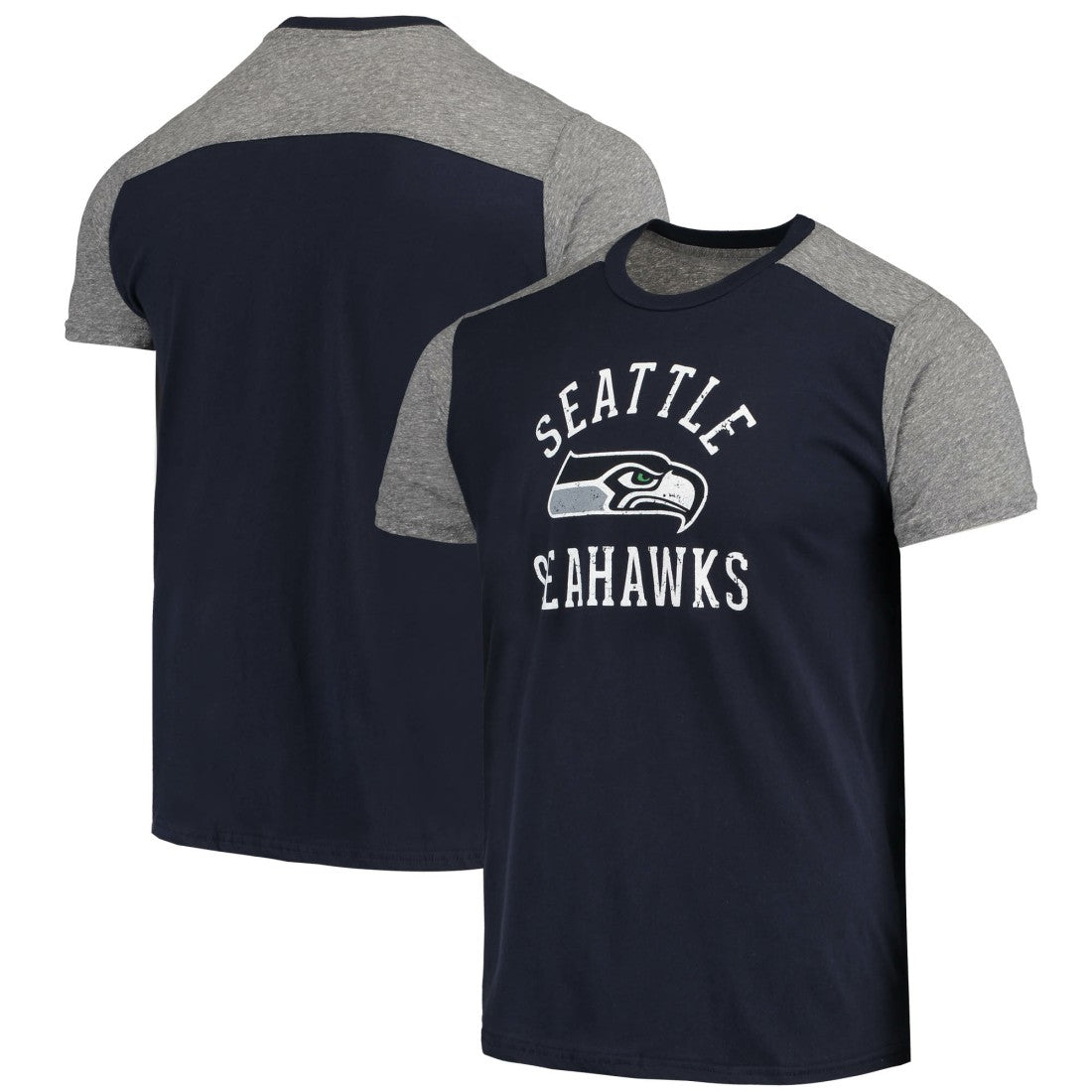 Seattle Seahawks Majestic Threads Field Goal Slub T-Shirt - College Navy/Gray cheap