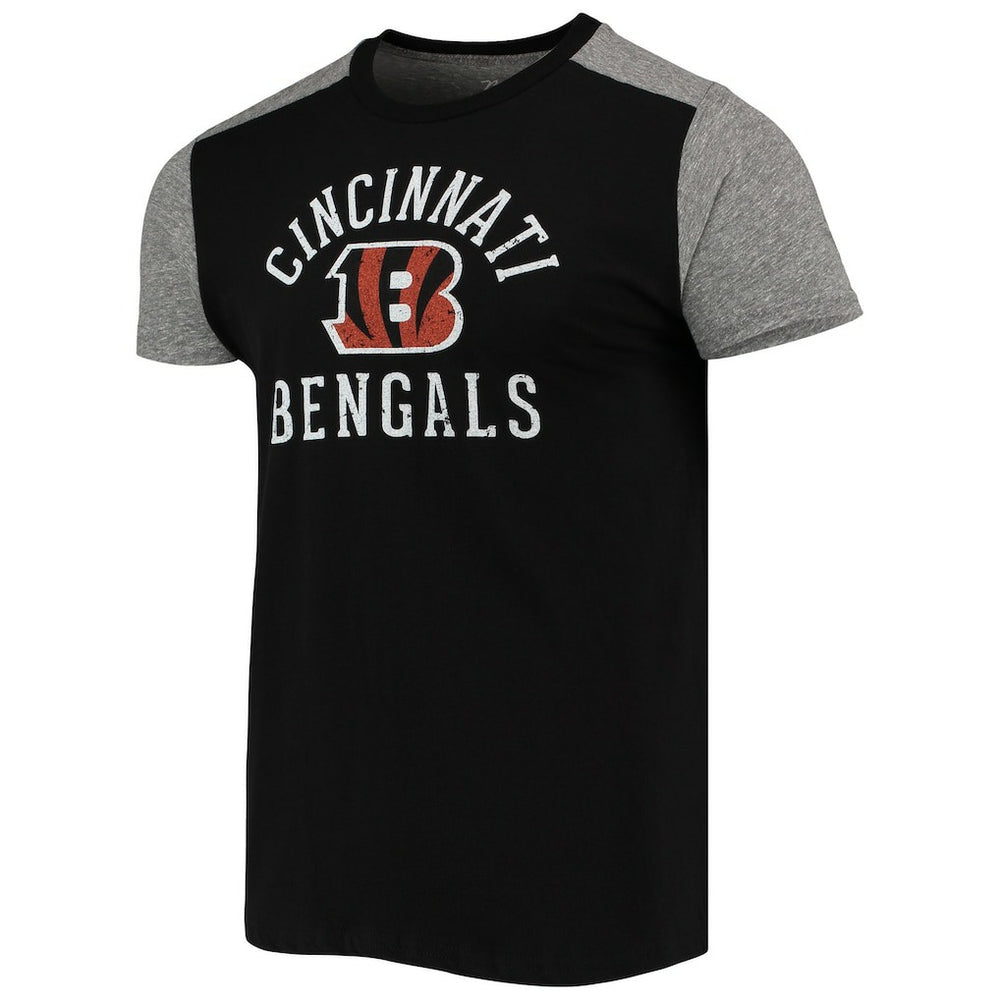 Cincinnati Bengals Majestic Threads Field Goal Slub T-Shirt - Black/Gray discount