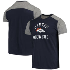 Denver Broncos Majestic Threads Field Goal Slub T-Shirt - Navy/Gray discount