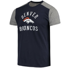 Denver Broncos Majestic Threads Field Goal Slub T-Shirt - Navy/Gray discount