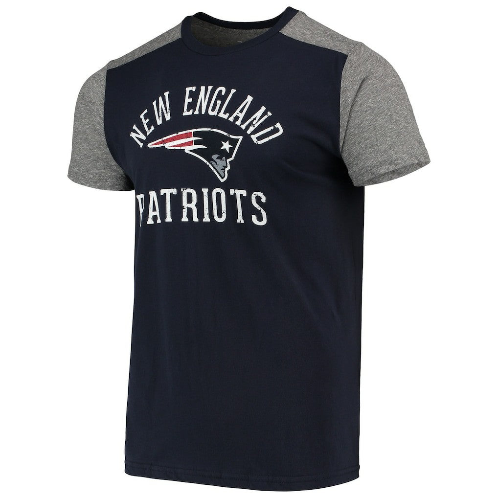 New England Patriots Majestic Threads Field Goal Slub T-Shirt - Navy/Gray online