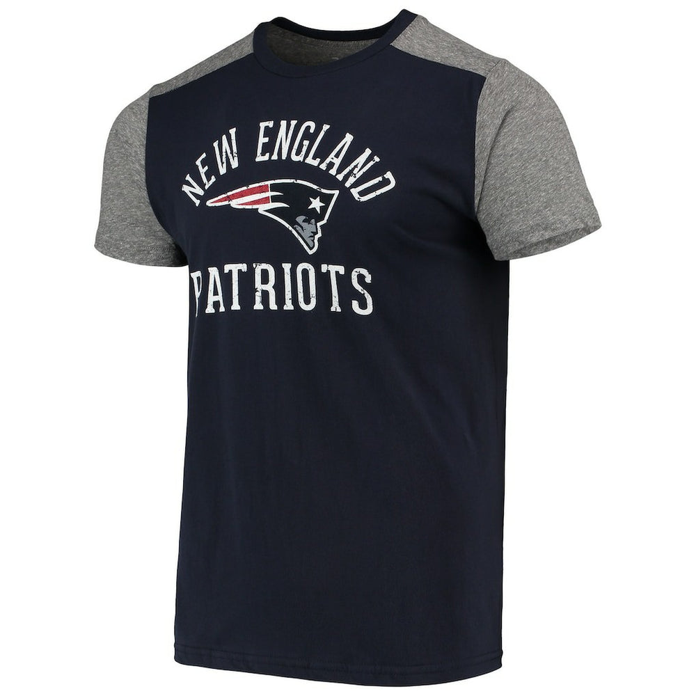 New England Patriots Majestic Threads Field Goal Slub T-Shirt - Navy/Gray online
