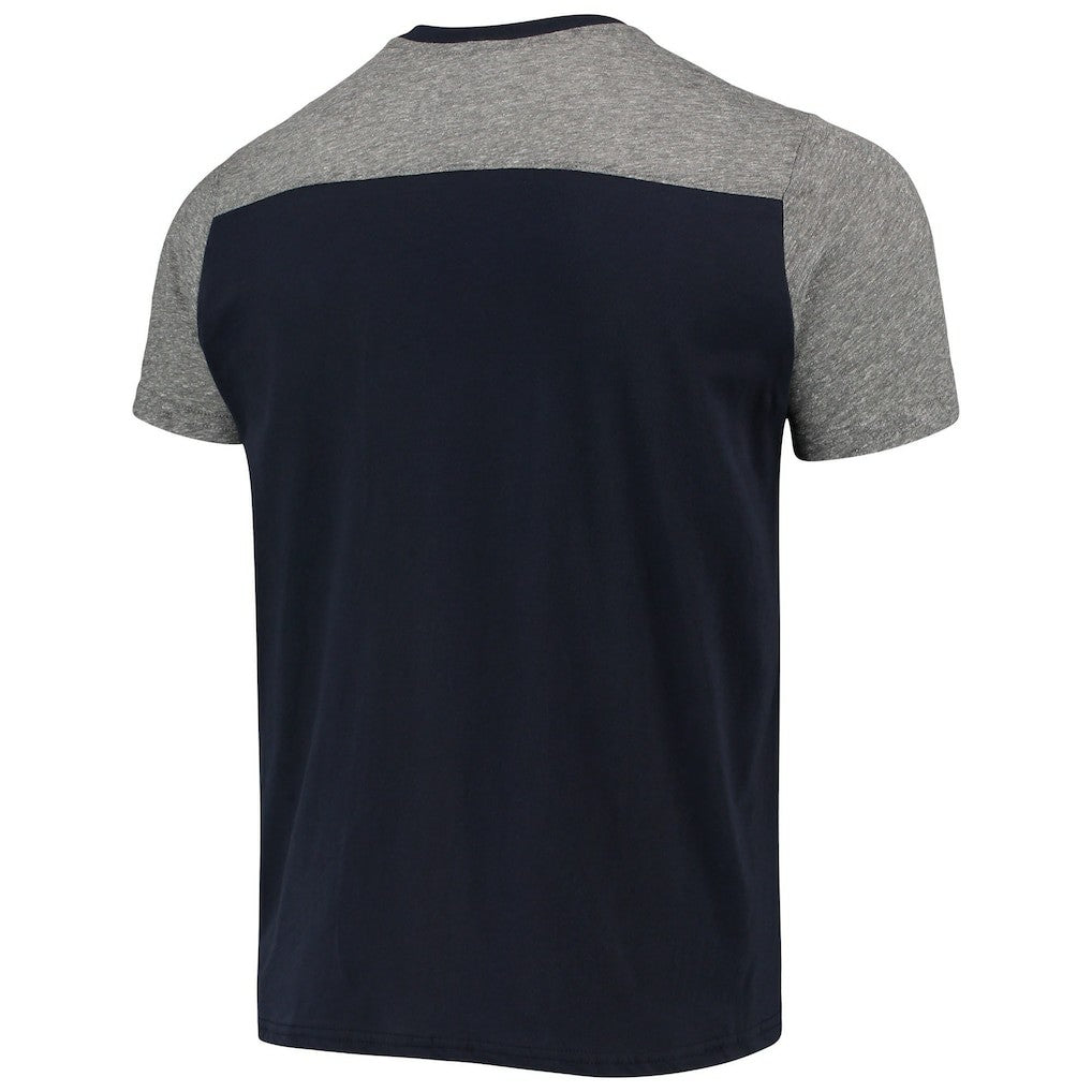 New England Patriots Majestic Threads Field Goal Slub T-Shirt - Navy/Gray online