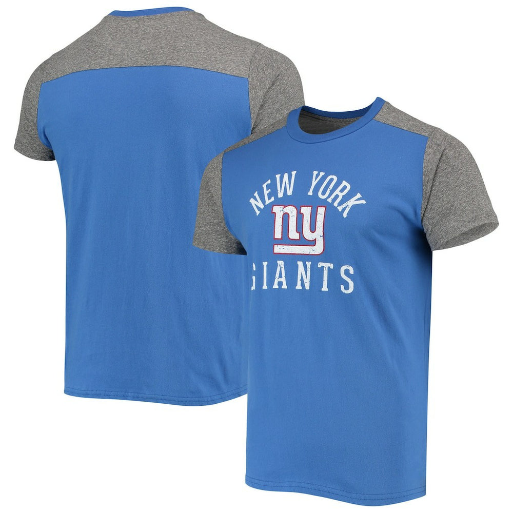New York Giants Majestic Threads Field Goal Slub T-Shirt - Royal/Gray on sale