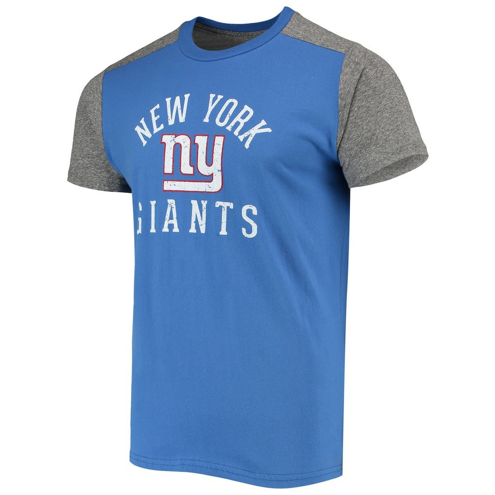 New York Giants Majestic Threads Field Goal Slub T-Shirt - Royal/Gray on sale