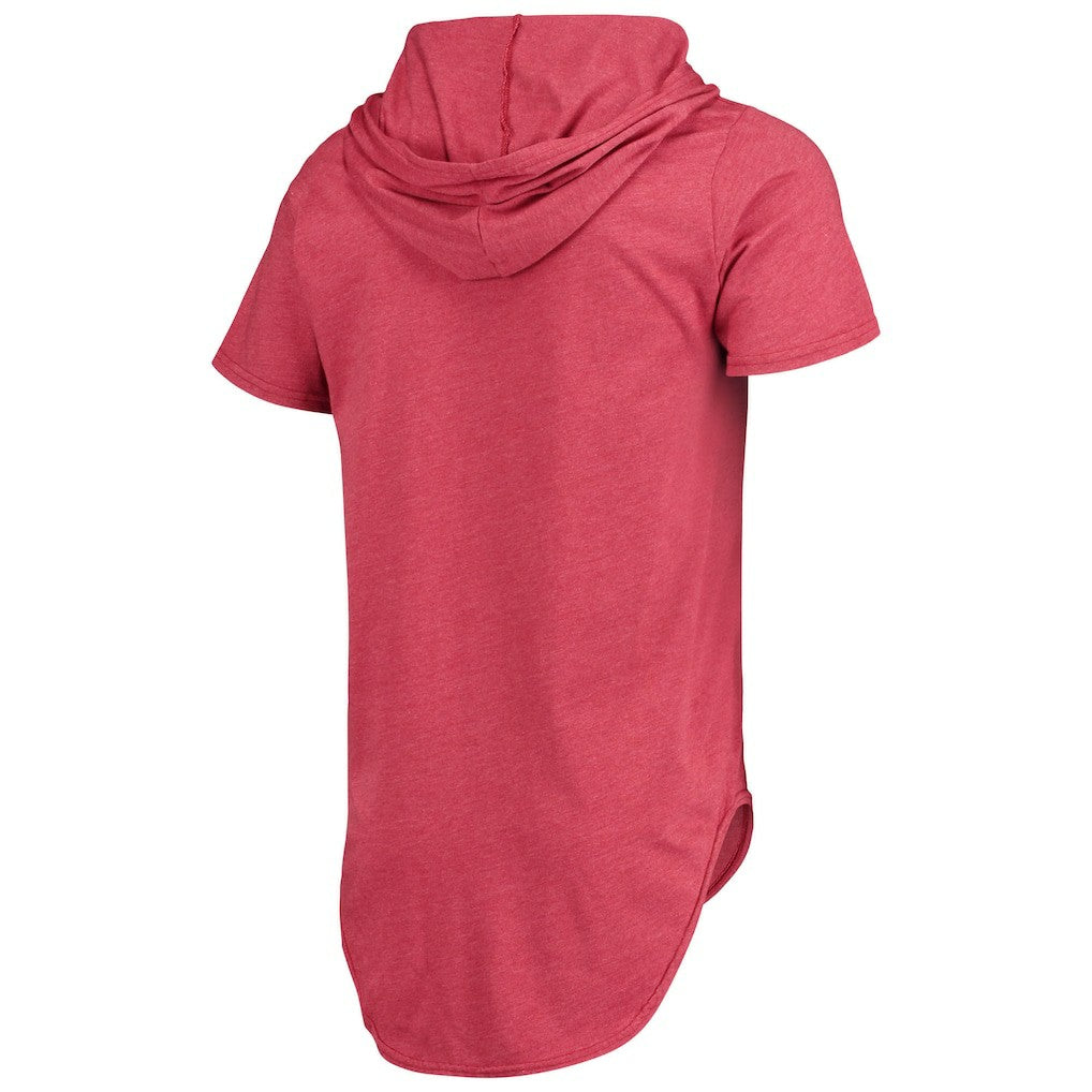 Arizona Cardinals Majestic Threads Primary Logo Tri-Blend Hoodie T-Shirt - Cardinal online