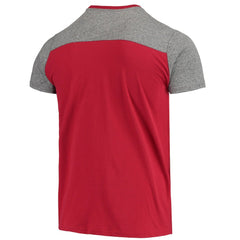 San Francisco 49ers Majestic Threads Gridiron Classics Field Goal Slub T-Shirt - Scarlet/Heathered Gray sale