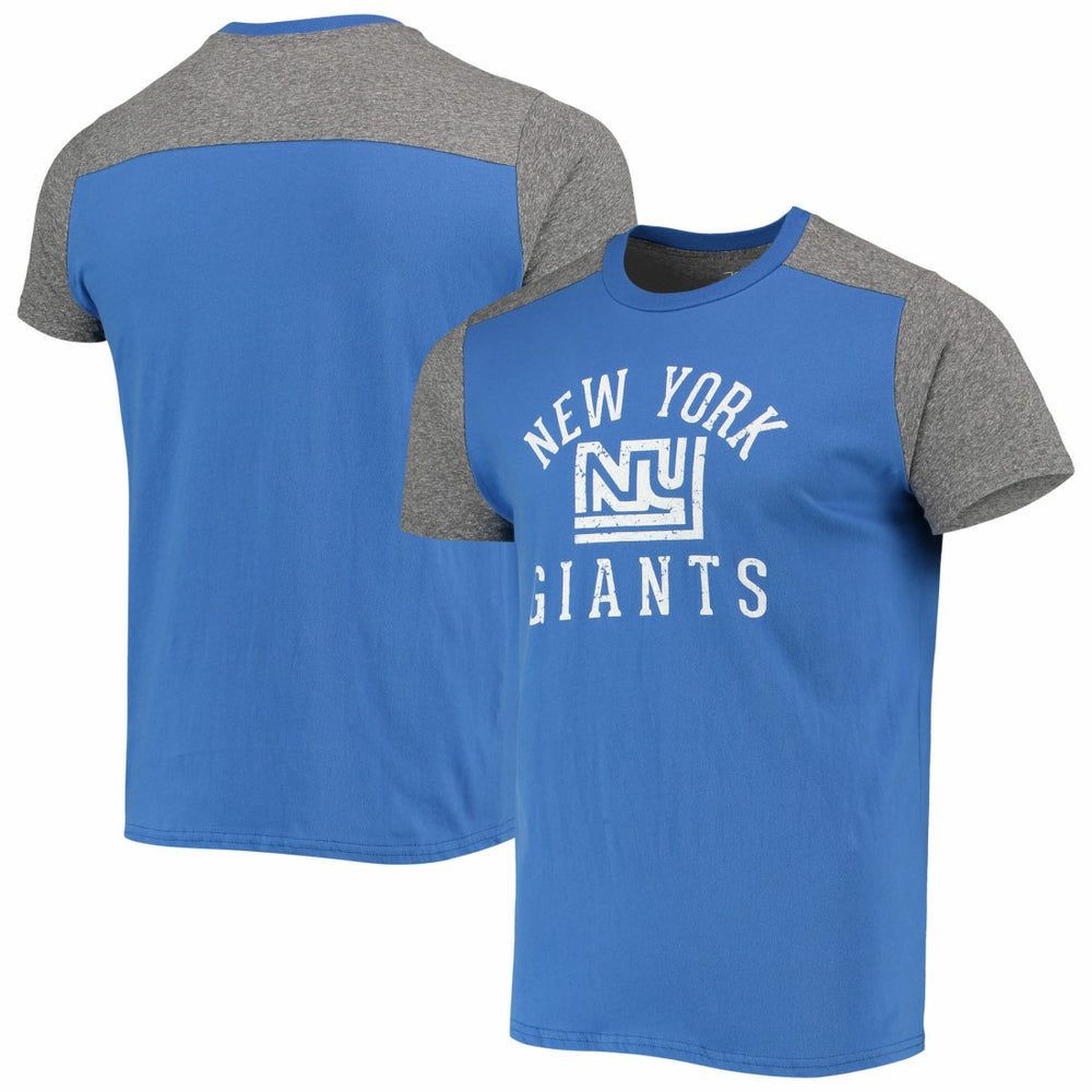 New York Giants Majestic Threads Gridiron Classics Field Goal Slub T-Shirt - Royal/Heathered Gray sale