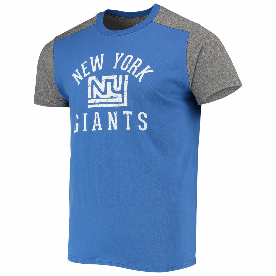 New York Giants Majestic Threads Gridiron Classics Field Goal Slub T-Shirt - Royal/Heathered Gray sale
