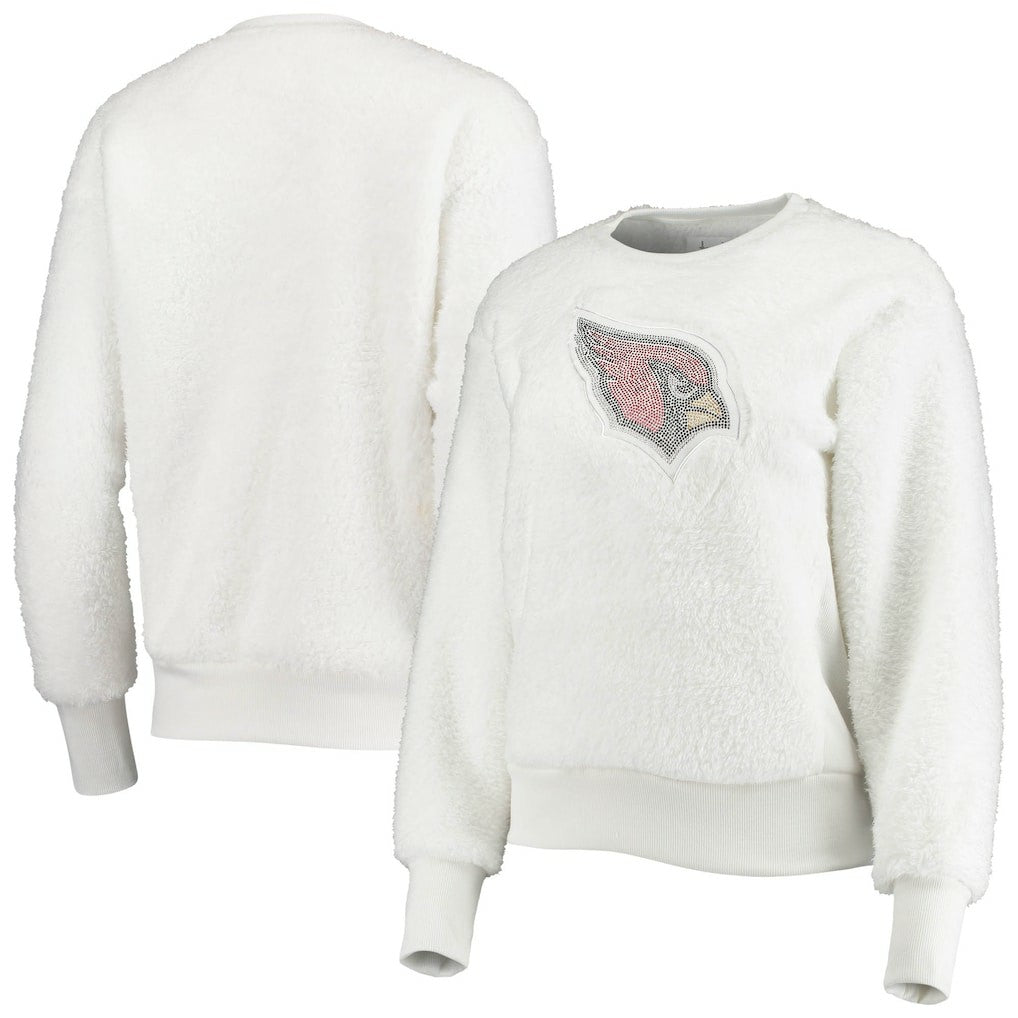Arizona Cardinals Touch Women's Milestone Tracker Pullover Sweatshirt - White on sale