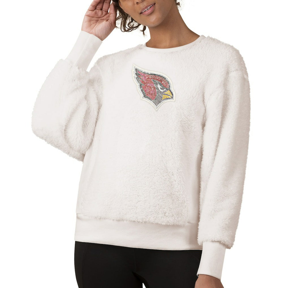 Arizona Cardinals Touch Women's Milestone Tracker Pullover Sweatshirt - White on sale
