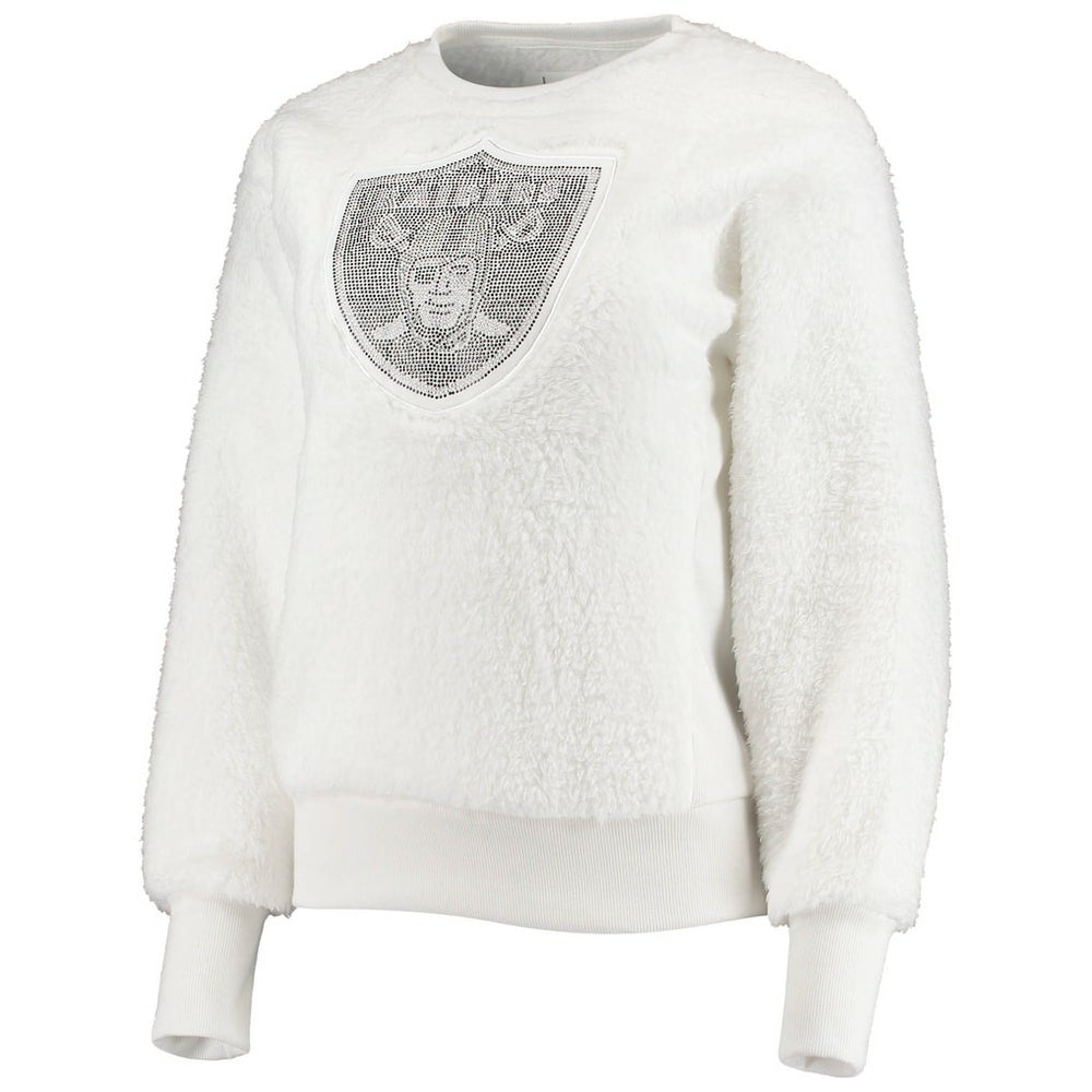 Las Vegas Raiders Touch Women's Milestone Tracker Pullover Sweatshirt - White cheap