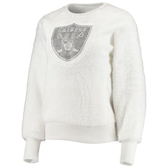 Las Vegas Raiders Touch Women's Milestone Tracker Pullover Sweatshirt - White cheap