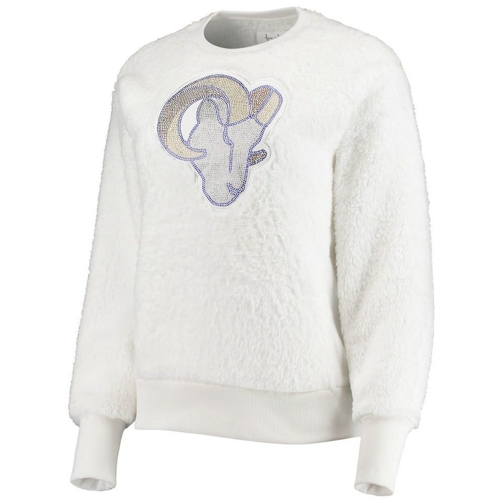 Los Angeles Rams Touch Women's Milestone Tracker Pullover Sweatshirt - White on sale