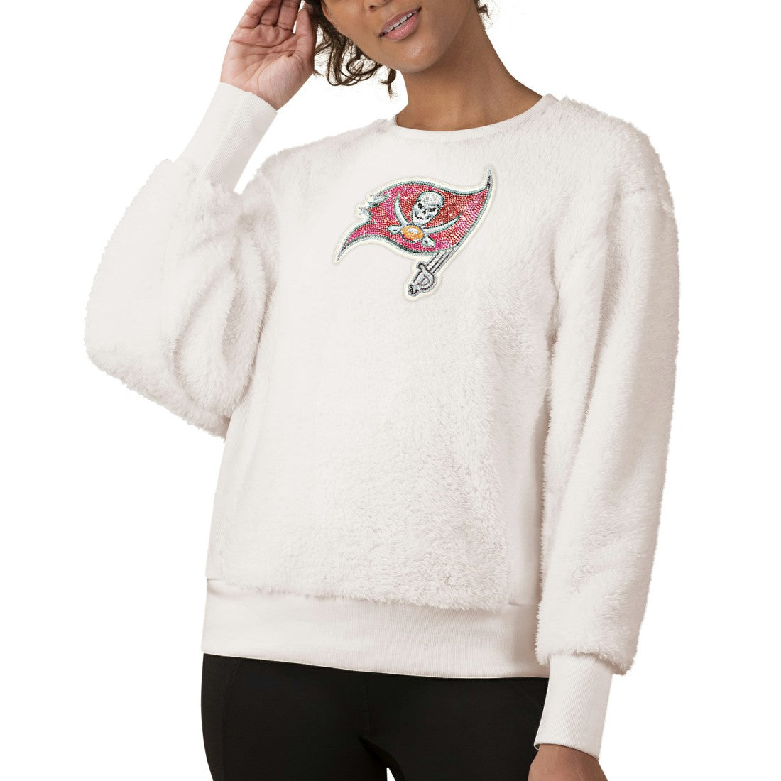 Tampa Bay Buccaneers Touch Women's Milestone Tracker Pullover Sweatshirt - White online