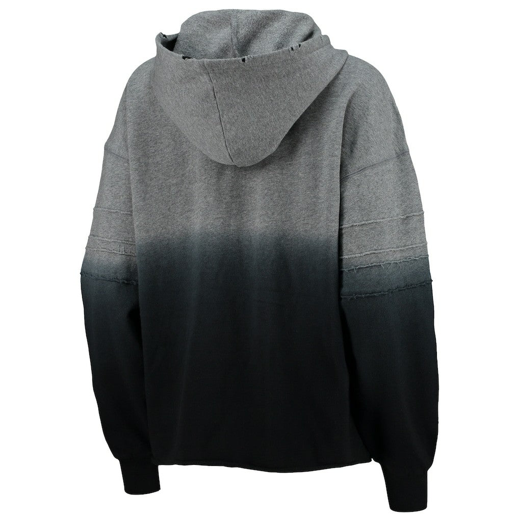 New Orleans Saints Touch Women's Superstar Dip-Dye Pullover Hoodie - Heathered Gray/Black sale