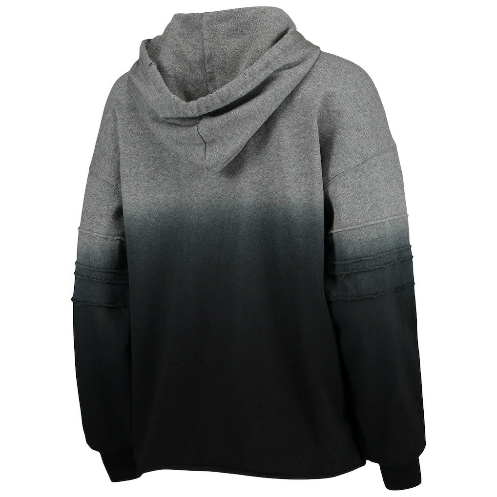 Las Vegas Raiders Touch Women's Superstar Dip-Dye Pullover Hoodie - Heathered Gray/Black online