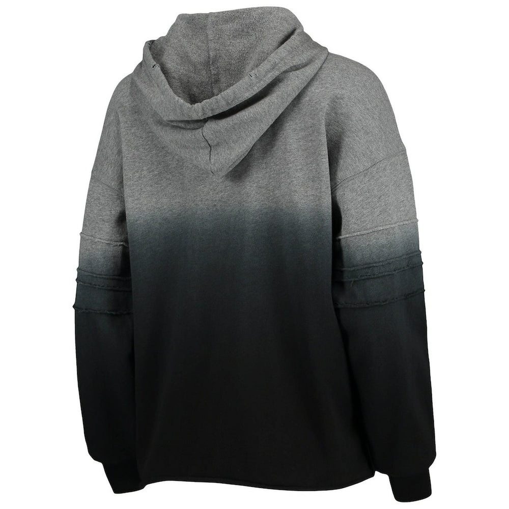 Las Vegas Raiders Touch Women's Superstar Dip-Dye Pullover Hoodie - Heathered Gray/Black online