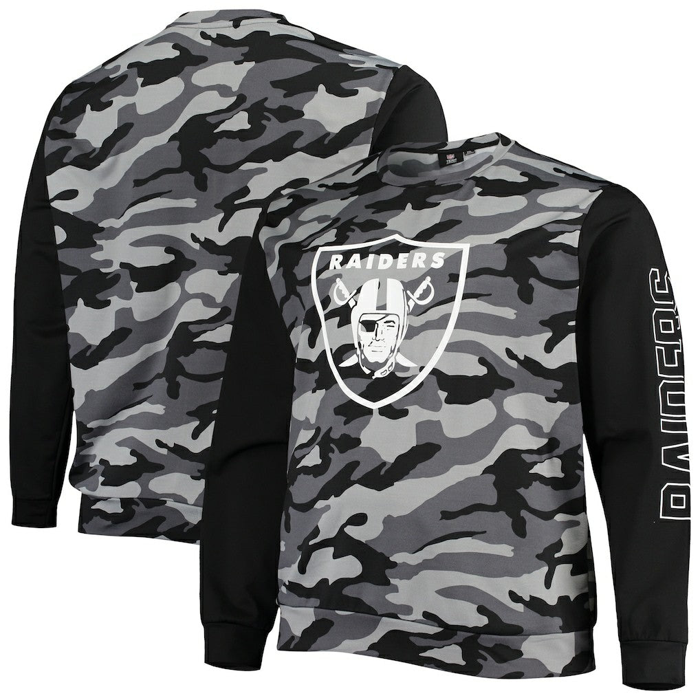Las Vegas Raiders FOCO Camo Long Sleeve T-Shirt - Black online