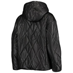 Las Vegas Raiders MSX by Michael Strahan Women's Charlotte Full-Zip Hoodie Puffer Jacket - Black sale